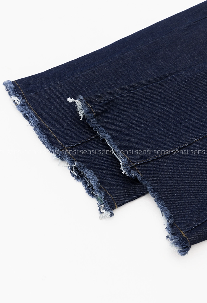 ست کت شلوار جین تیکه خورکد1005190